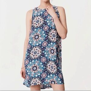 Cute, floral medallion sleeveless dress